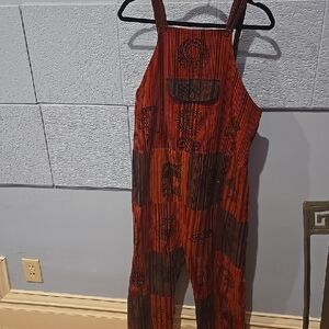Ashley Taylor Red and Black Jumpsuit